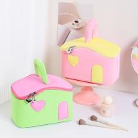 Bolsas de almacenamiento de cosméticos con forma de casa, bolsas de maquillaje de dibujos animados de estilo coreano de gran capacidad, portátiles multifuncionales - details 14