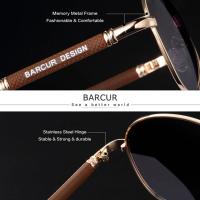Gafas de sol de aleación polarizadas con gradiente para hombre y mujer, gafas de sol de piloto, gafas de sol con espejo - details 21