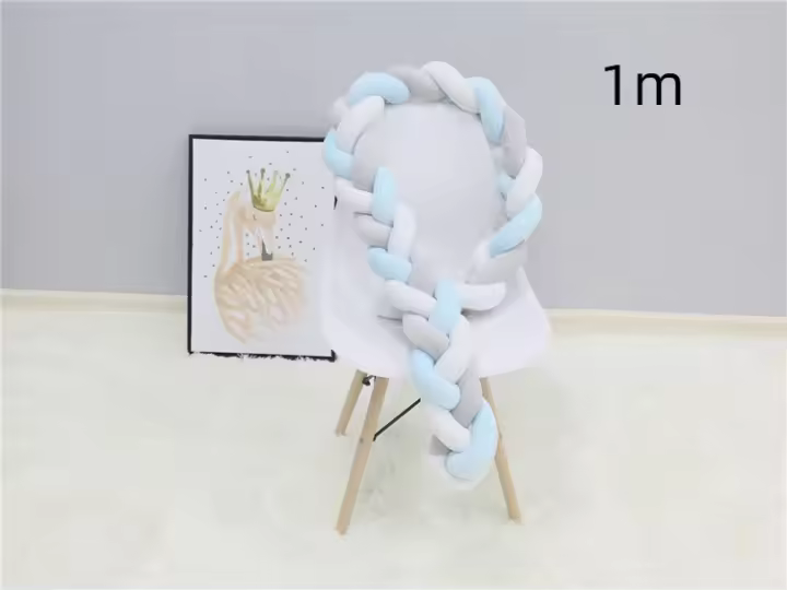Almohada de Felpa para Cama de Bebé con Cola Anudada Decoración de Habitación Infantil Seguridad Rail de Cama Recomendado Unisex Año Recommendado: Bebé Edad Recomendada: Unisex - 1