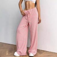 Pantalones de primavera con estampado de rayas para mujer, pantalones rectos informales para mujer - details 1
