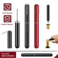 Bomba de aire de bolsillo portátil, abridor de botellas de vino con cortador de papel de aluminio, Sacacorchos de presión de aire, removedor de corcho de vino con pasador de acero inoxidable - details 1