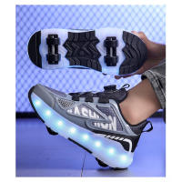 Nueva Mafia Zapatos Niñas 2024 Puede Caminar Y Deslizarse USB De Carga De Los Niños De Verano Zapatos Con Ruedas - details 22