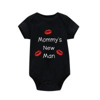 Ropa De bebé recién nacido, ropa De manga corta para niño, nuevo diseño De hombre para mamá, peleles De algodón 100%, disfraces De bebé negros - details 2