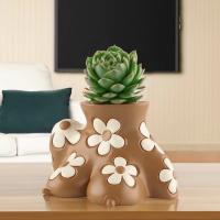 Maceta nórdica Ins para arte corporal, maceta decorativa hecha a mano de resina para suculentas, maceta de escritorio resistente a la corrosión, decoración del hogar - details 6