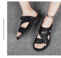 Sandalias de hombre Verano 2023 Nuevos zapatos casuales Moda al aire libre Conjunto de moda fresco Pie Zapatillas de doble propósito - details 15