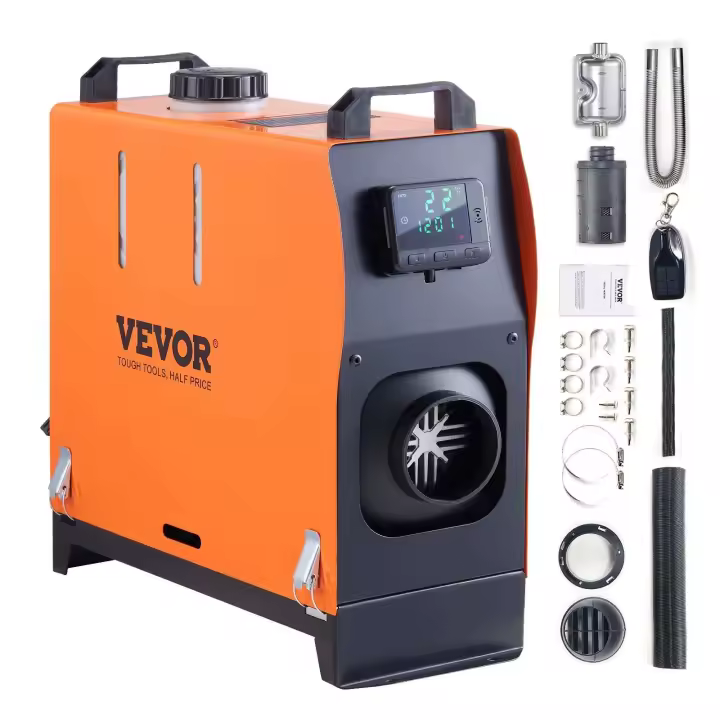 SucceBuy 5/8KW aire 12V con silenciador de interruptor LCD para coche camión RV estacionamiento calentador diésel - 1