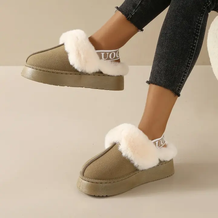 Plataforma de moda para mujer con encaje y algodón cálidos. - 1