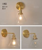 IWHD-Lámpara de pared de latón de estilo nórdico, luz creativa para espejo de baño, lectura de cabecera, candelabro de pared LED de cristal de cobre pequeño - details 10