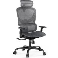 Oficina con respaldo alto, silla de computadora de malla con soporte lumbar, reposabrazos - details 0