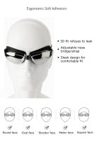 Gafas de Natación para Hombres y Mujeres Protección Anti-enjuague UV Impermeables Silicona Ajustable Ideales para Adultos Diving Glasses - details 9