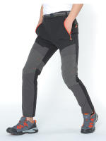 Pantalones de senderismo impermeables para hombre, pantalones de secado rápido, delgados, Softshell de montaña al aire libre con cinturón - details 4