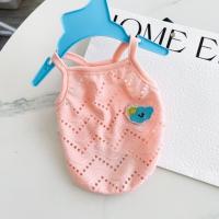 Ropa de perro gato verano delgado y transpirable de peluche que oso VIP mascota chaleco de malla tirantes ropa linda - details 6