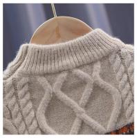Suéter de lana para niños, cortavientos de algodón de ganchillo, jersey grueso y cálido de lujo para otoño e invierno, ropa para adolescentes 2024 - details 8
