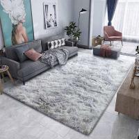 Alfombra Salon Grandes Shaggy Antideslizante Super Suave Pelo Largo Fluffy Alfombra Adecuado para la Decoración de Salas de Estar y Dormitorios (160 x 200 cm, Gris Blanco) - details 33