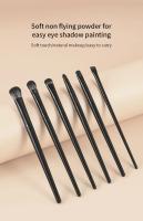 Set De 6 Pinceles De Maquillaje Para Los Ojos Profesionales Suaves Contorno Sombra De Ojos Línea De Ojos Pestañas Herramienta De Belleza Femenina Material De Pelo De Lana - details 1