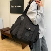 Mochila de nailon para natación de estilo coreano, bolso de hombro de forma redonda de nailon de Color sólido, bolso de mano con diseño de nicho, bolso de viaje para Fitness - details 8