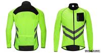 WOSAWE Chaqueta de Ciclismo Visibilidad Alta, Multifuncional, A Prueba de Viento, Secado Rápido, Manga Larga, Cuello Mandarín - details 9