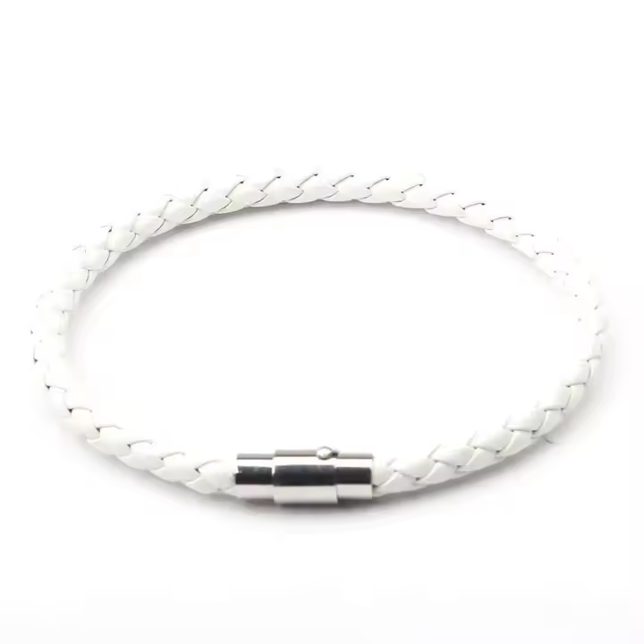 Nueva moda, pulsera y pulsera de la amistad de cuero negro, joyería punk para hombre, regalo de Navidad SL019 - 1