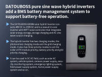 Inversor Híbrido DATOUBOSS 6200 W 48 V Puro Sine Soporta Operación sin Batería - details 0