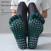 1 par de calcetines de cinco dedos para mujer, calcetines de yoga antideslizantes profesionales, calcetines de fitness Pilates - details 5