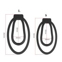 Empaquetado privado Sexy Fufu Clip Strap Sissy Cage, Material ABS Flexible Clamp Trainer para Jaula de Castidad Masculina con Cinturón 18+ - details 1
