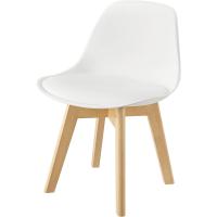 2 Asientos Infantiles Respaldo Ergonómico Habitación Infantil Plástico Haa Polipiel 56 x 38 x 33 cm - Blanco - details 7