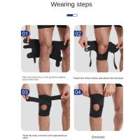Rodillera profesional de recuperación rápida, banda protectora antideslizante, cinturón para rótula, absorción de golpes, rodillera deportiva elástica, entrenamiento - details 1