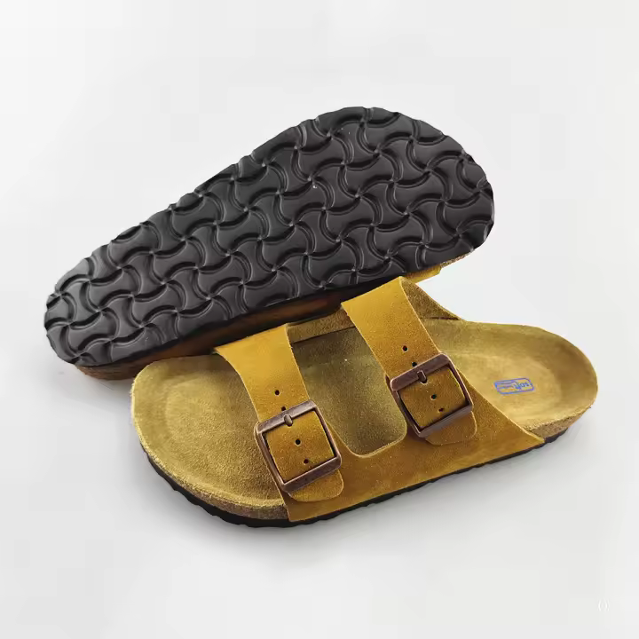 Zapatillas de cuero de vacuno, zapatillas frescas, zapatos de playa de verano, suela antideslizante suave, zapatos de pareja para hombres y mujeres - 1