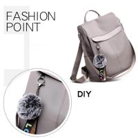 Mochila Oxford impermeable para mujer, Bolsa Escolar con bola de pelo para adolescentes, Mochila de viaje de gran capacidad - details 2