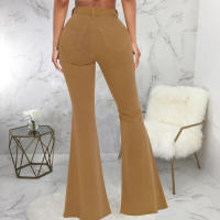 Pantalones acampanados de mezclilla elástica ajustados a la cintura HSF99 Fashion - details 75