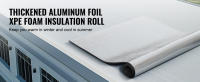 SucceBuy Rollo de aislamiento reflectante, barrera radiante con núcleo de espuma XPE, 10,3 mm, 40 pulgadas x 5 pies, escudo reflectante de calor con núcleo de espuma de papel de aluminio, rollo de aislamiento térmico para ventana de puerta de garaje, tech - details 4