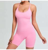 Monos de Gimnasio para Mujeres Conjuntos Cortos de Deportiva Yoga Ropa Deportiva de Marca Ouwu - details 1