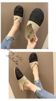 Verano nuevas zapatillas de mujer malla transpirable fondo plano pie arrastre de las mujeres de gran tamaño de comercio exterior zapatillas de mujer - details 5