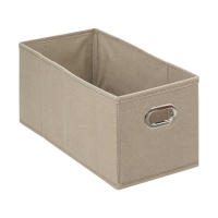 Caja de almacenamiento de tela - Cesta organizadora plegable - Beis- 5 FIVE - Varios Tamaños - details 2