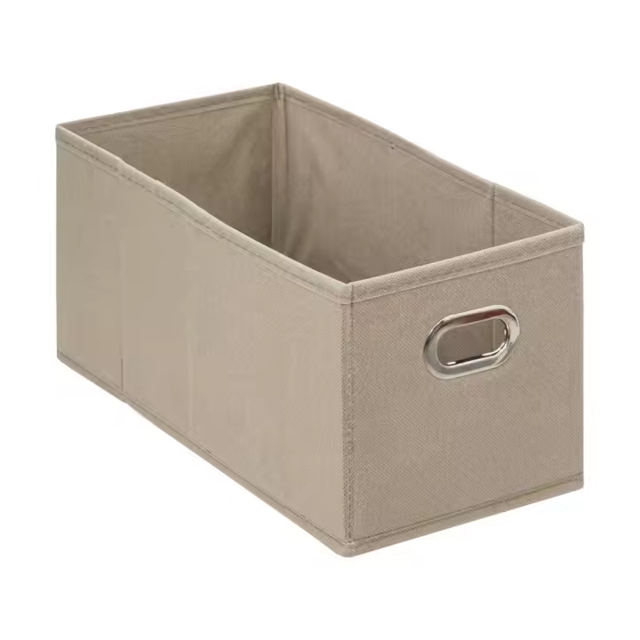 Caja de almacenamiento de tela - Cesta organizadora plegable - Beis- 5 FIVE - Varios Tamaños - 1