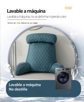 Cojín de Almohada de Latex Refrescante Almohada de Espalda de Sofá de Bambú Carbón - details 9