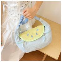 Bolso de hombro de nailon de estilo coreano informal, bolso bonito con forma de fruta, bolso cruzado, bolso de mano ligero, bolso mensajero de tela para estudiante - details 13