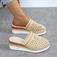 Zapatos de tacón de cuña transpirables de verano para mujer - details 4