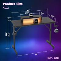 Escritorio de Escritorio LED Soporte de Monitor de Trabajo Portavasos para Auriculares - details 9