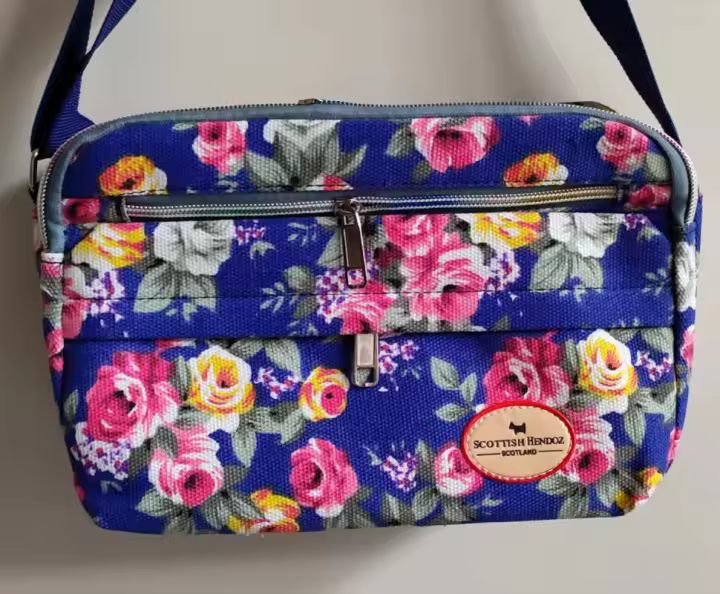 Bolso de mujer de lona de un solo hombro oblicuo span pequeño bolso cuadrado - 1