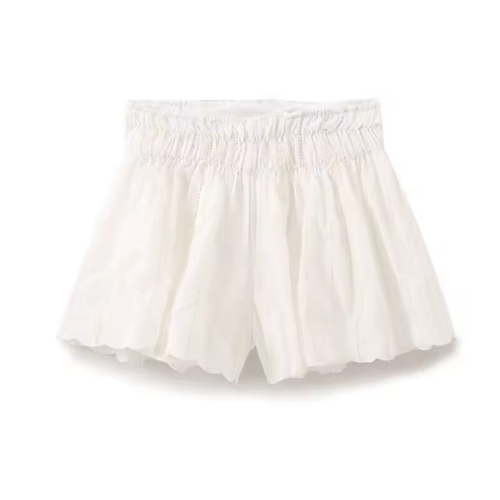 BUNO-Conjunto de verano bordado calado dulce conjunto de dos piezas para mujer con ribete de volantes corbata delantera sin mangas top de tiras y pantalones cortos conjunto combinado - 1