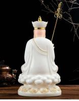 Adorno de Buda rey tibetano de resina, accesorios Feng Shui, escultura de estatua para decoración del hogar y sala de estar, 1 Uds. - details 4