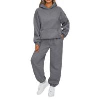 Conjunto deportivo de dos piezas para mujer, Sudadera con capucha informal y pantalones de cintura elástica, trajes de moda para Otoño e Invierno - details 10