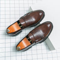 Zapatos Formales para Hombres Estilo Inglés Elegante Tacón Bajo PU Doble Hebilla Talla Grande 38-46 - details 5