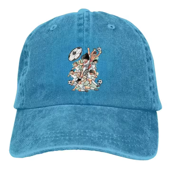 Moda Newteam Captain Tsubasa Unisex algodón lavado gorra de béisbol Vintage Casual sombrero para deportes al aire libre - 1
