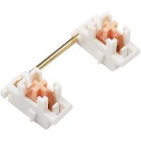 Estabilizador montado en placa chapado en oro para teclado mecánico personalizado 2U 6.25U (1 + 4, blanco rosa) - details 0