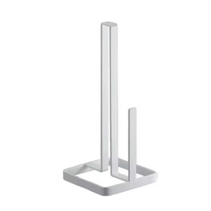 Soporte para papel de cocina en rollo Vertical, dispensador de pañuelos de pie antideslizante, Base ponderada, soporte para servilletas a prueba de herrumbre para el hogar - 1