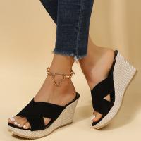 Zapatillas de tacón de cuña de verano para mujer - details 0
