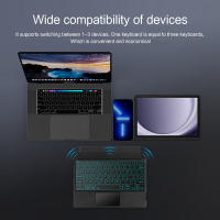 Funda con Teclado inalámbrico para tableta Samsung Galaxy Tab A9 Plus, 11 ", X210, Trackpad retroiluminado, cubierta dividida - details 7