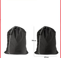 ZP Bolsa de almacenamiento, 2 piezas, Negra, FINA Malla with Cordón, 60x90 - details 1